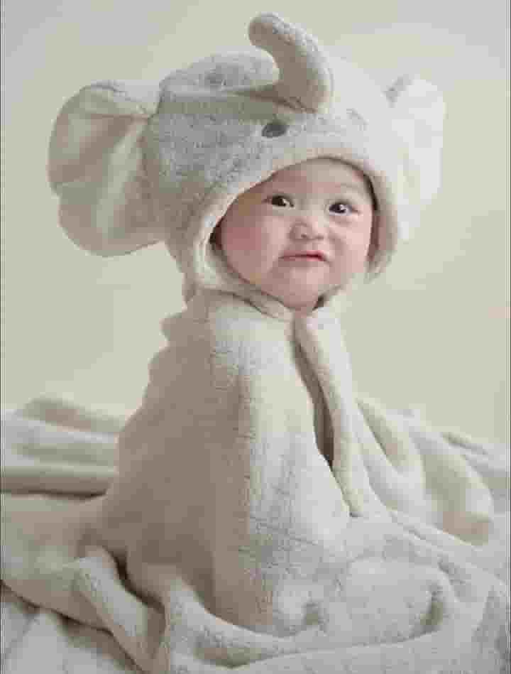 Images of charming winter babies in cozy and extremely cute outfits