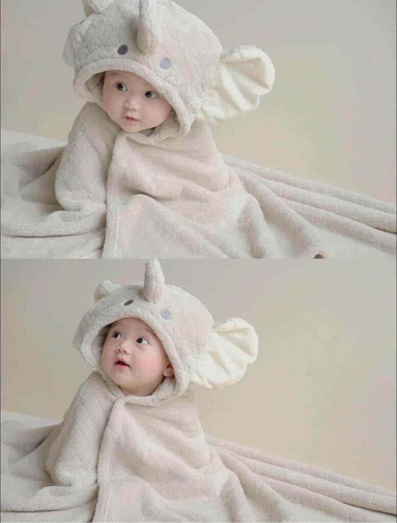 Images of charming winter babies in cozy and extremely cute outfits
