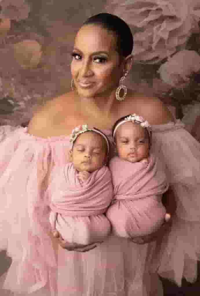 Mesmerizing Portraits Unveiled: Amara La Negra, Love & Hip Hop Star, Introduces Her Cherished Twins to the World.
