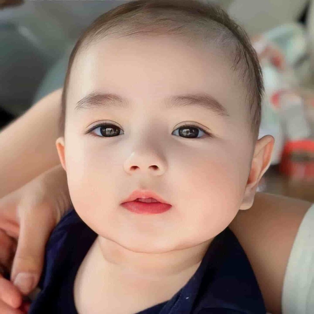 Start Your Day Happily: Meet the Adorable Baby with a Chubby, Angelic Face
