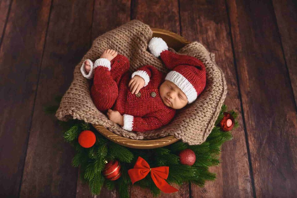 Baby’s Christmas photo