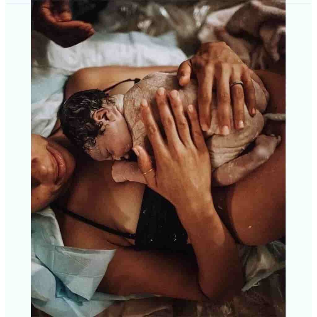 There is nothing happier than the moment when a mother holds her newborn baby in her arms as soon as it is born, it feels like the whole world is wrapped in a warm embrace.
