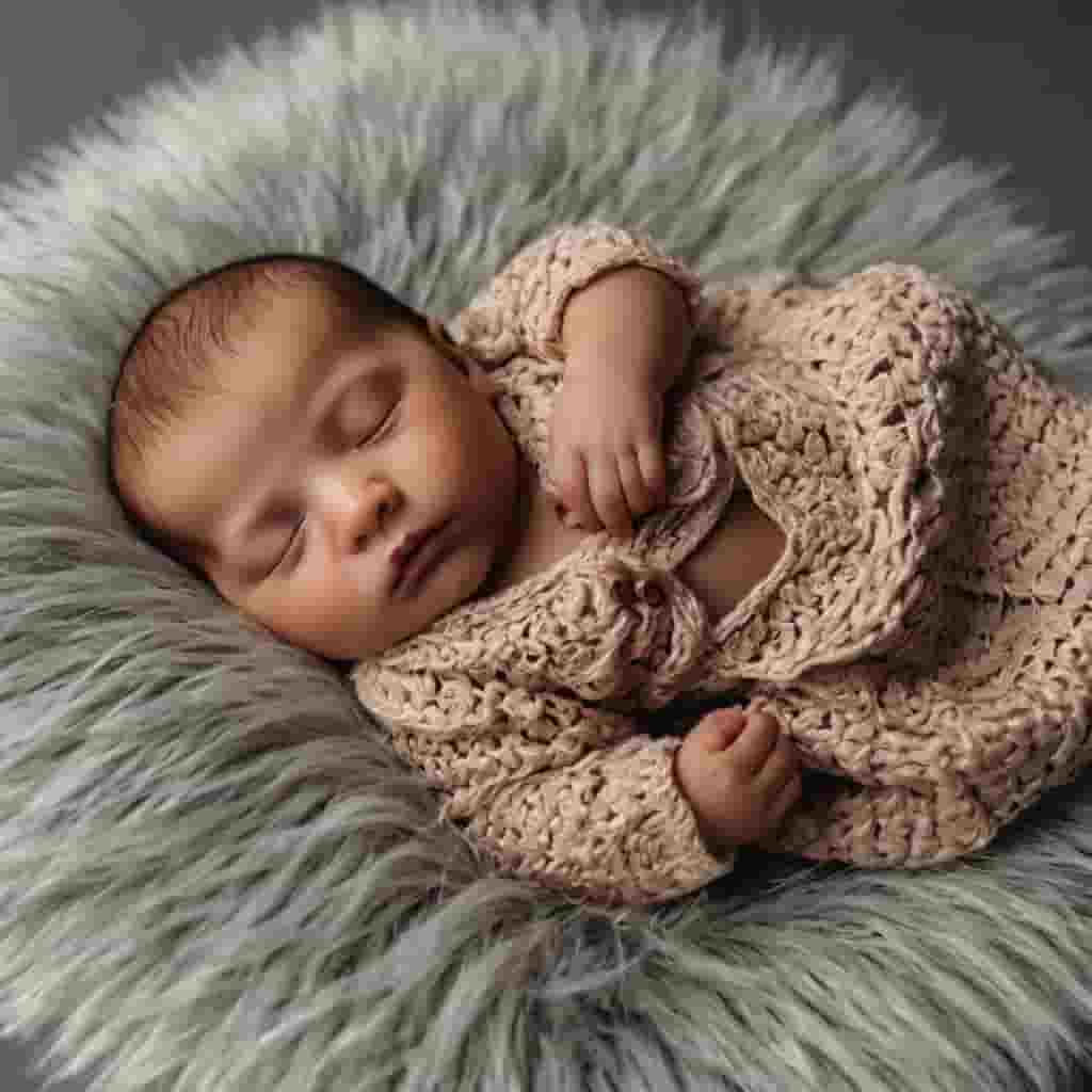 The Endearing Image of a Sleeping Infant Captures the Hearts of the Online Community.
