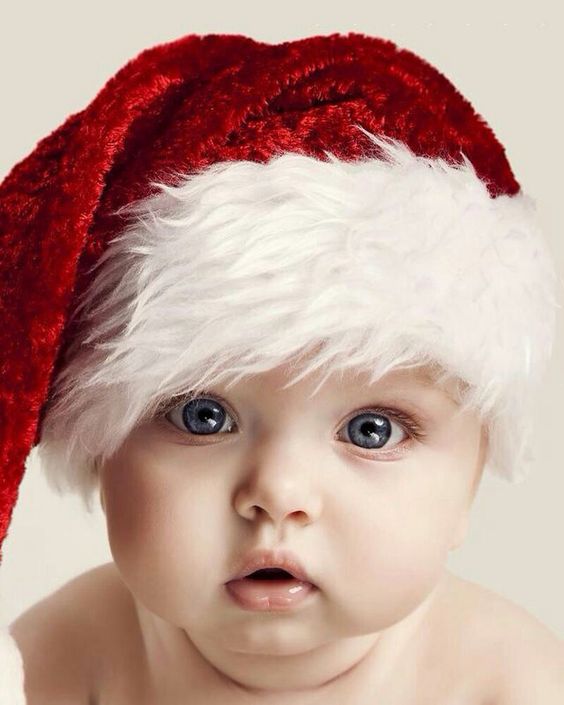 Wishing everyone a Merry Christmas. Celebrate Christmas with adorable children’s versions of Santa Claus.